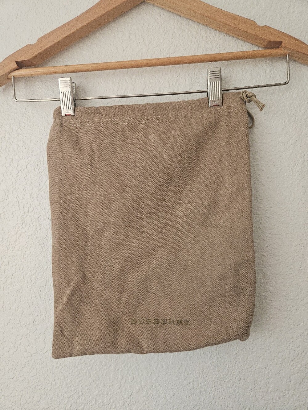 burberry drawstring fabric bag